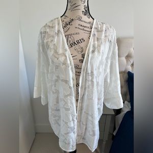 White Lace Cover Up